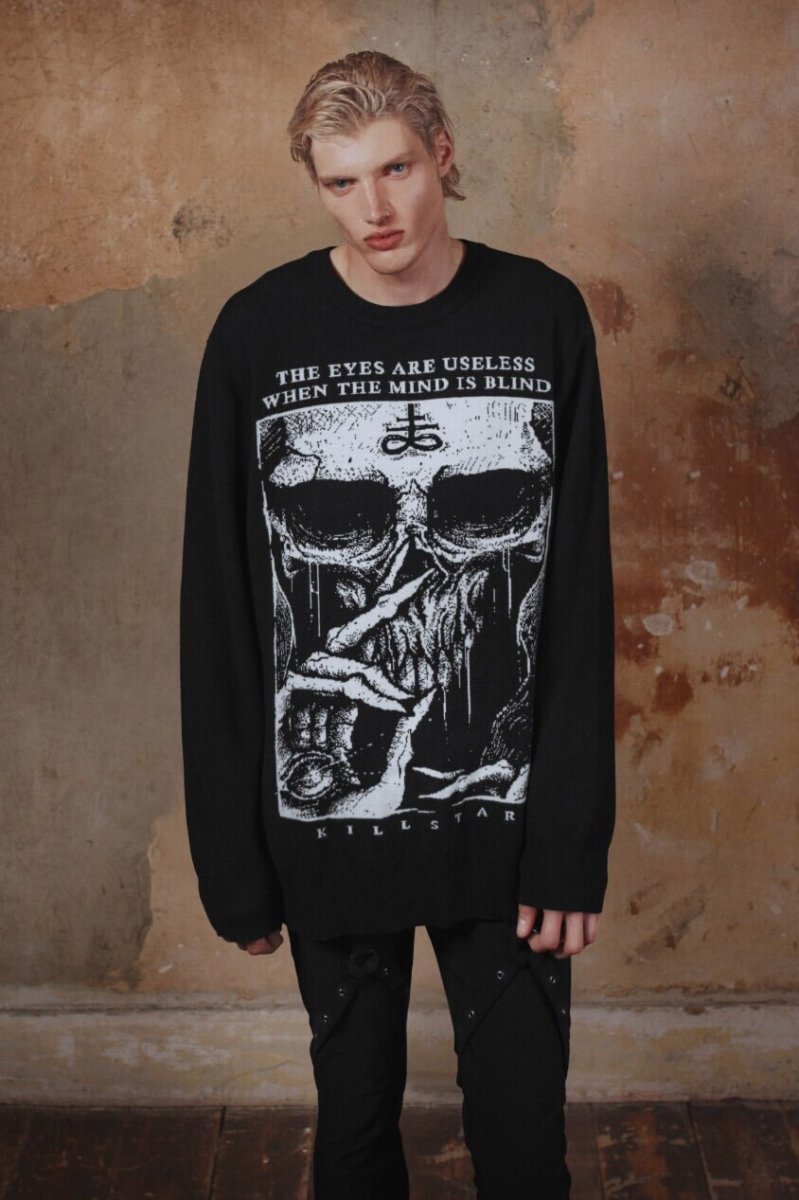画像1: Blind Minds / 盲目の精神 / ニットトップス【KILL STAR】 (1)