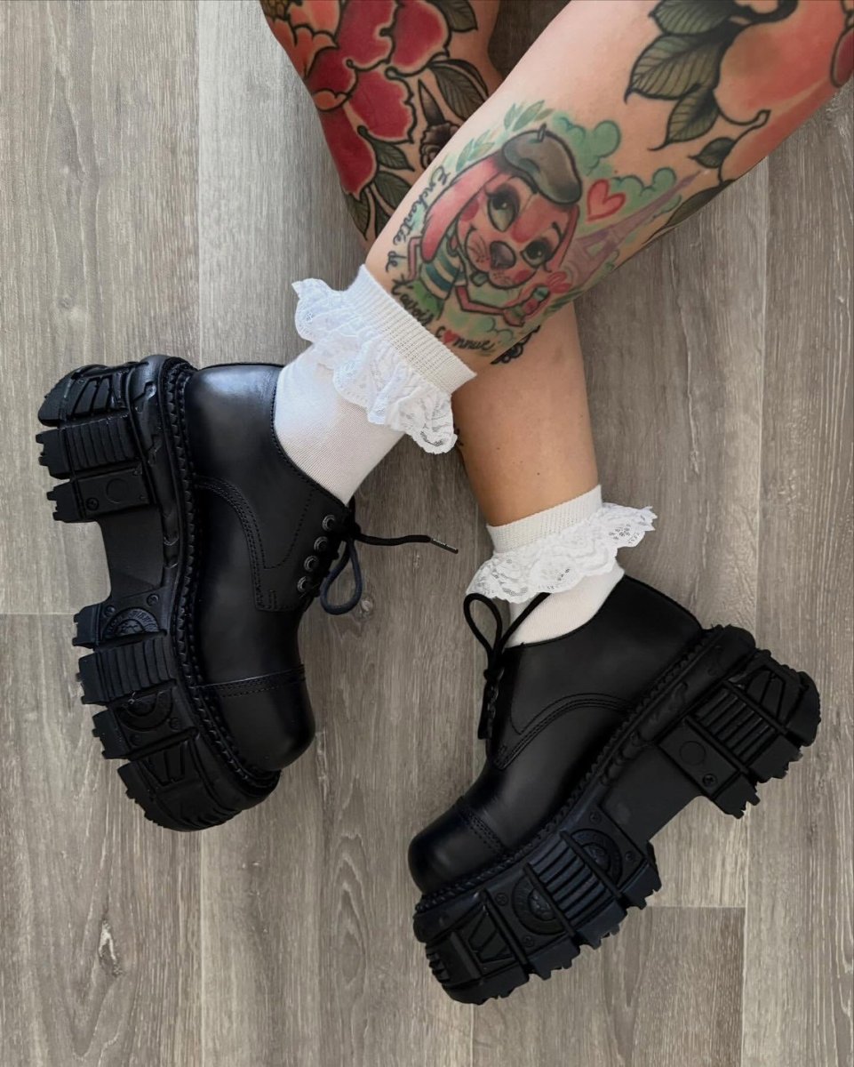 画像13: [取り寄せ]M-TANKMILI003-S1 / 厚底スニーカー / 本革【NEW ROCK】 (13)