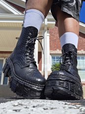 画像9: [取り寄せ]M-WALL126-S7 / パイソン / 厚底ブーツ / 本革【NEW ROCK】 (9)