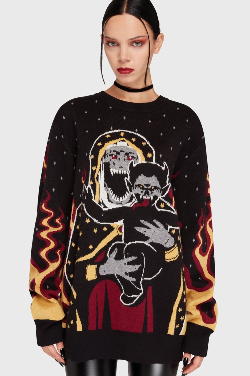 画像1: 🌟数量限定🌟Unholy Night Sweater / 闇の祝祭 / ニットトップス【KILL STAR】 (1)