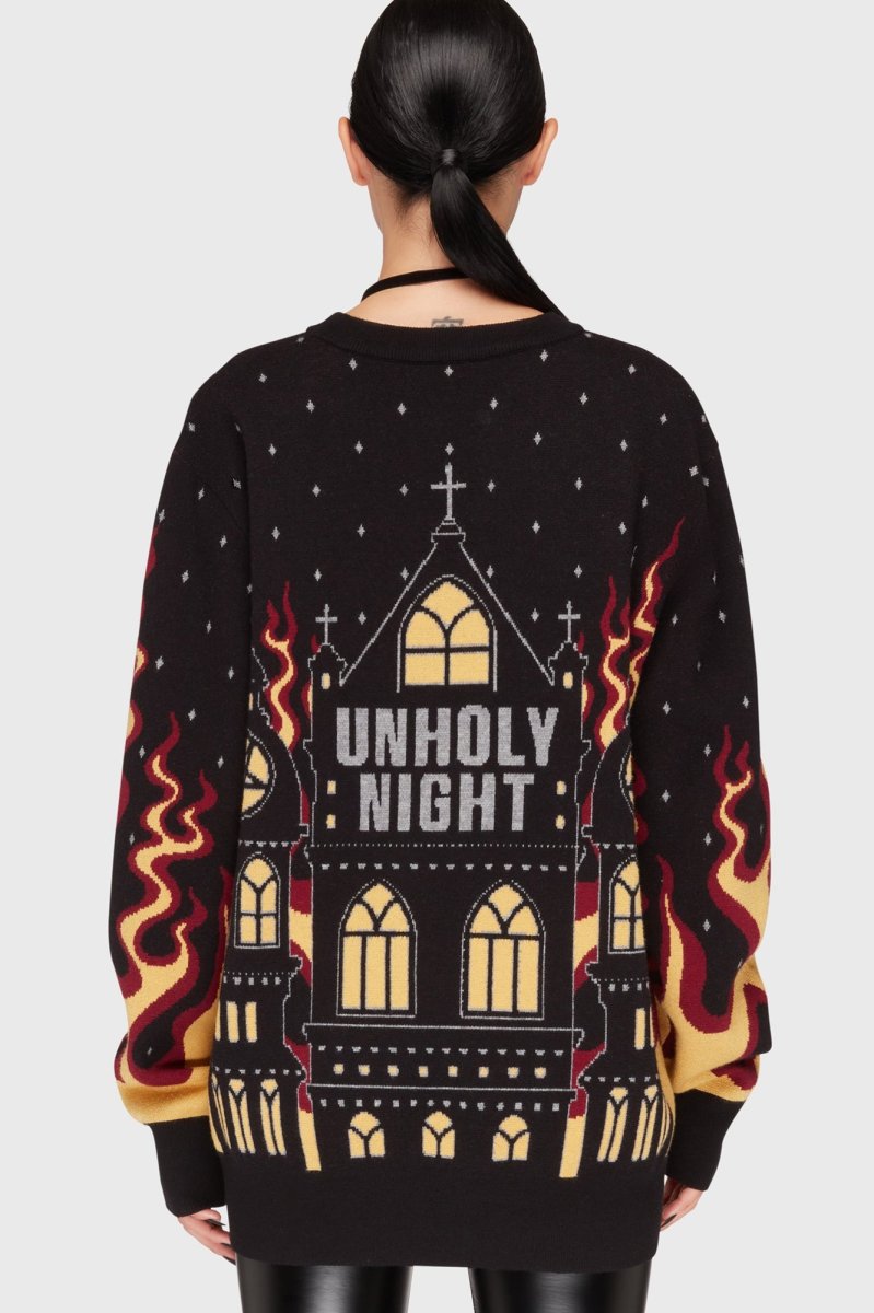 画像3: 🌟数量限定🌟Unholy Night Sweater / 闇の祝祭 / ニットトップス【KILL STAR】 (3)