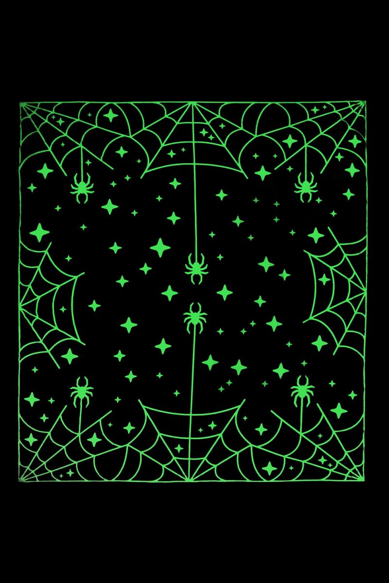 画像3: Spider Space Glow Blanket / 蓄光 / ブランケット【KILL STAR】 (3)