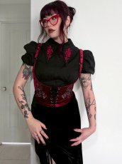 画像4: Rose's Despair Shirt / 薔薇の悲嘆 / ブラウス【KILL STAR】 (4)