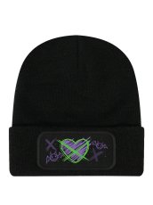 画像1: Maniac Black Beanie / Pinku Kult / ニット帽【GRINDSTORE】 (1)