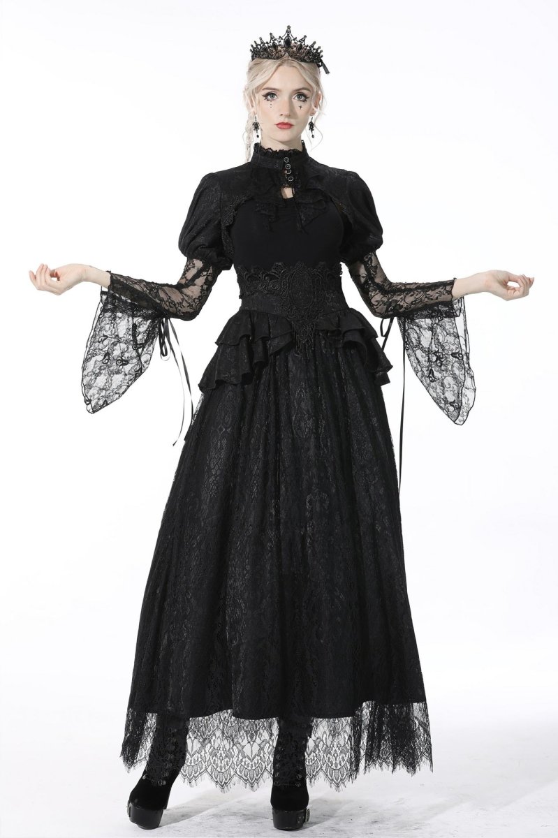 画像4: Gothic luxe court jacquard-lace skirt  / スカート【DARK IN LOVE】 (4)