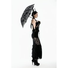 画像10: Lolita Elegant Embroidered Double-Layer Parasol / 折りたたみ傘【DARK IN LOVE】 (10)