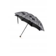 画像13: Lolita Elegant Embroidered Double-Layer Parasol / 折りたたみ傘【DARK IN LOVE】 (13)