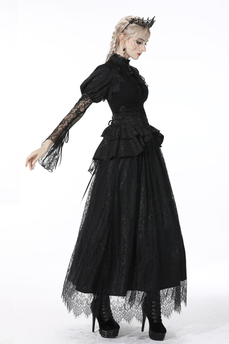 画像6: Gothic luxe court jacquard-lace skirt  / スカート【DARK IN LOVE】 (6)