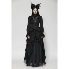 画像6: Gothic sexy see-through high low lace top / トップス【DARK IN LOVE】 (6)
