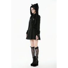 画像9: Cute Cat Ear Fuzzy Hoodie Coat / コート【DARK IN LOVE】 (9)