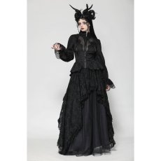 画像4: Gothic sexy see-through high low lace top / トップス【DARK IN LOVE】 (4)