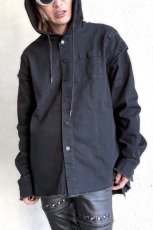 画像1: Necro Vale Shirt / デニムジャケット【KIHILIST】  (1)