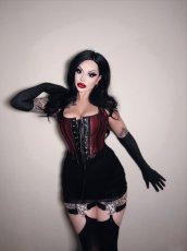 画像12: FIENDISH STOCKINGS / ガーター付きニーハイソックス【KILL STAR】 (12)