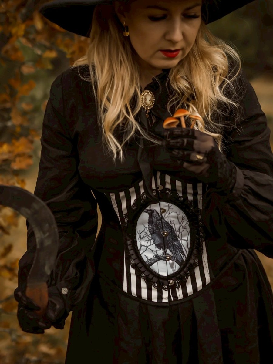 画像17: FANTASY RAVEN / ストライプ / アンダーバストコルセット【Restyle】 (17)