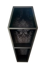 画像2: Haunted Mansion Coffin Shelf / Black Velvet / 壁掛けラック【VampireFreaks】 (2)