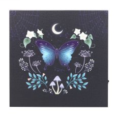 画像2: Midnight Moth Light Up Canvas Plaque / LED / キャンバスポスター【GOTHIC HOMEWARE】 (2)