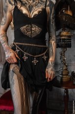 画像2: Skeleton Fishnet Tights / 網タイツ【VampireFreaks】 (2)