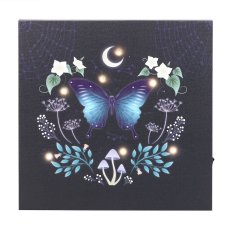 画像3: Midnight Moth Light Up Canvas Plaque / LED / キャンバスポスター【GOTHIC HOMEWARE】 (3)
