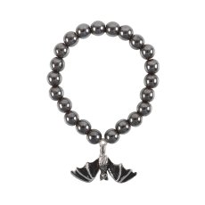 画像3: Hanging Bat Hematite Charm Bracelet / ブレスレット【GOTHIC HOMEWARE】 (3)