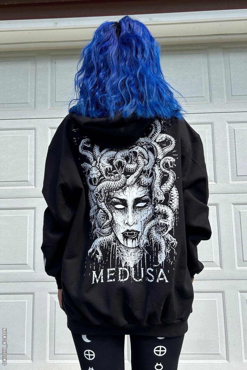 画像2: Medusa  Zipper Hoodie / メデューサ / ZIPパーカー【VampireFreaks】 (2)