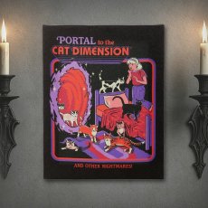 画像1: The Cat Dimension / Steven Rhodes / キャンバスポスター【GOTHIC HOMEWARE】 (1)