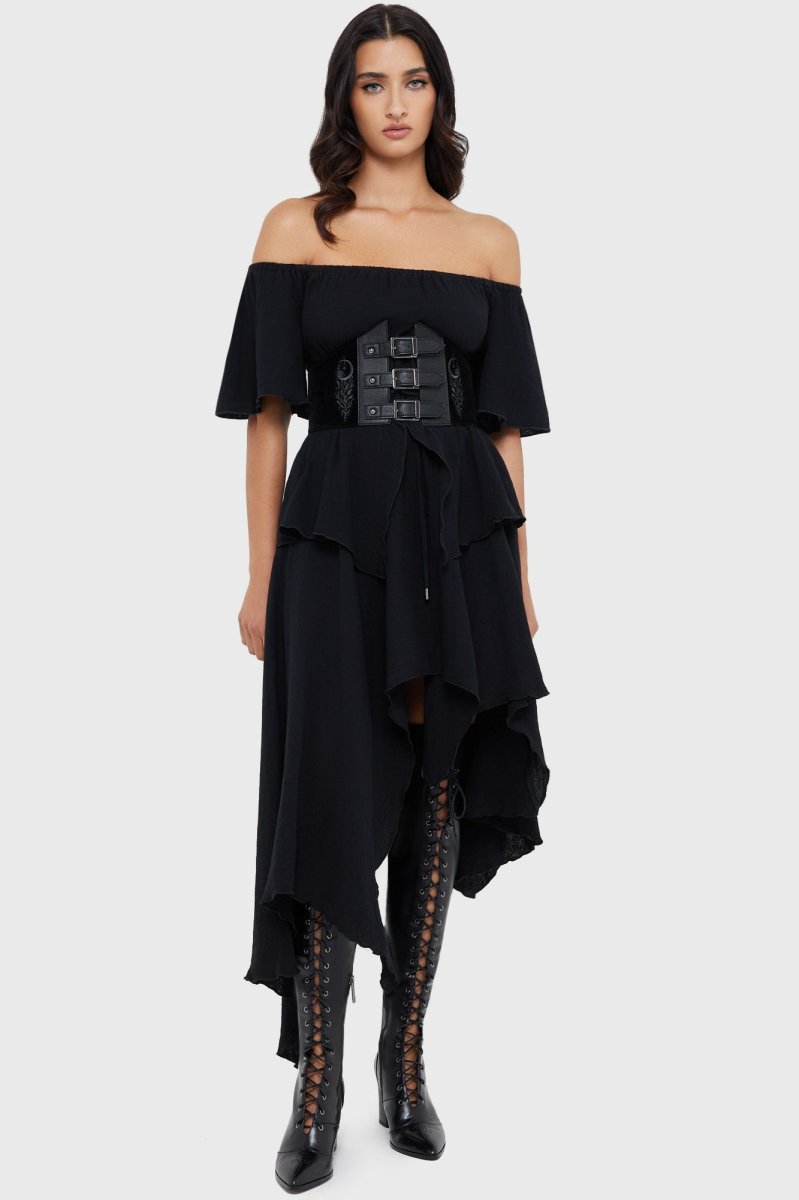 画像4: Nyx Garden Belt / 夜の女神の庭園 / コルセットウエストベルト【KILL STAR】 (4)