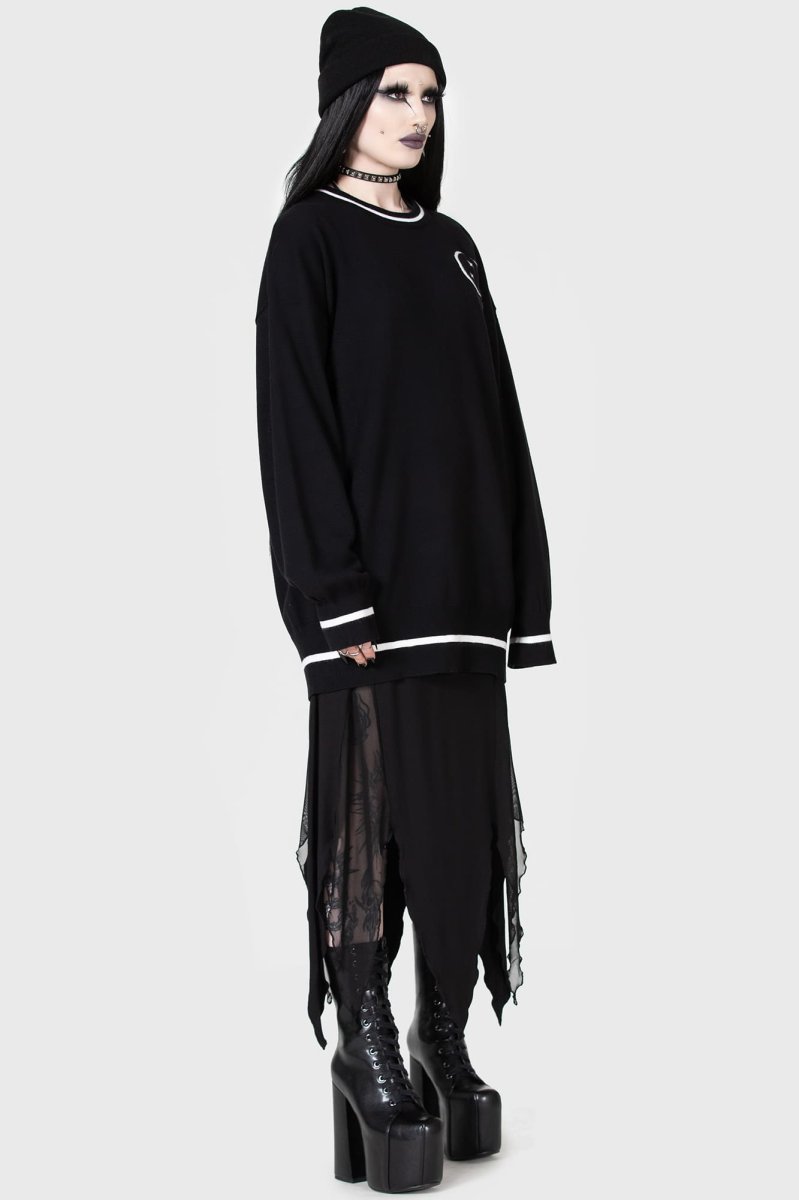 画像3: Midnight Games Sweater/ ニットトップス【KIHILIST】 (3)