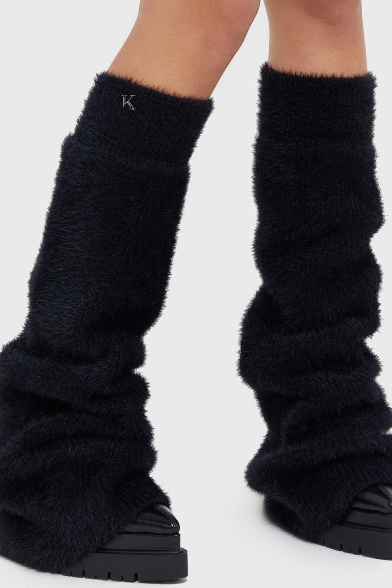 画像1: Dark Night Leg Warmers / BLACK / レッグウォーマー【KILL STAR】 (1)