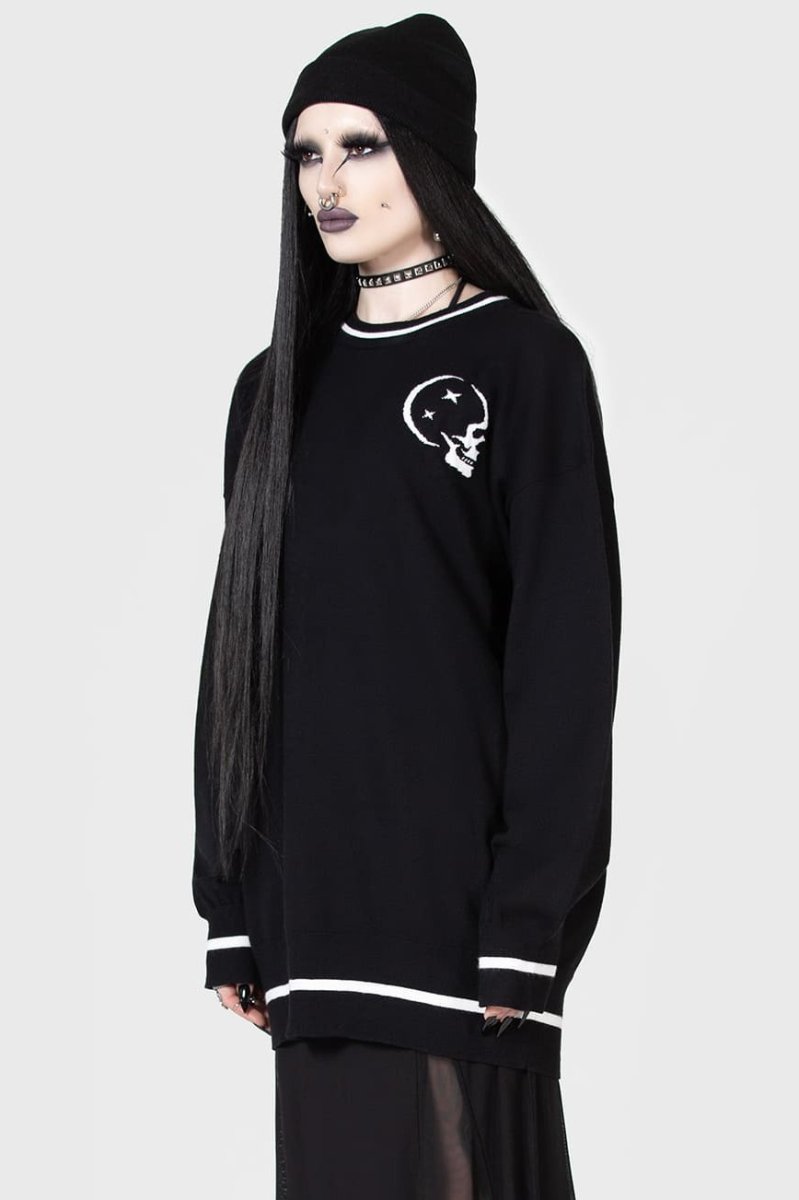 画像1: Midnight Games Sweater/ ニットトップス【KIHILIST】 (1)