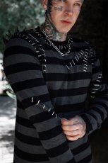 画像3: Autopsy Stitch Striped Sweater / 薄手ニット【VampireFreaks】 (3)