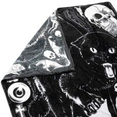画像2: Black Cat 13 Throw Blanket / ブランケット【KREEPSVILLE 666】 (2)