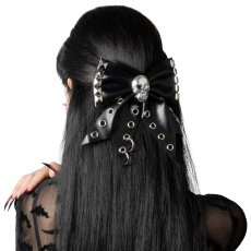 画像4: Skull Punk Stud Hair Bow / ヘアクリップ【KREEPSVILLE 666】 (4)