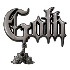 画像1: Goth Text Enamel Pin / ピン【KREEPSVILLE 666】 (1)