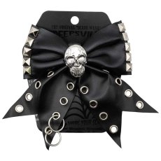 画像3: Skull Punk Stud Hair Bow / ヘアクリップ【KREEPSVILLE 666】 (3)