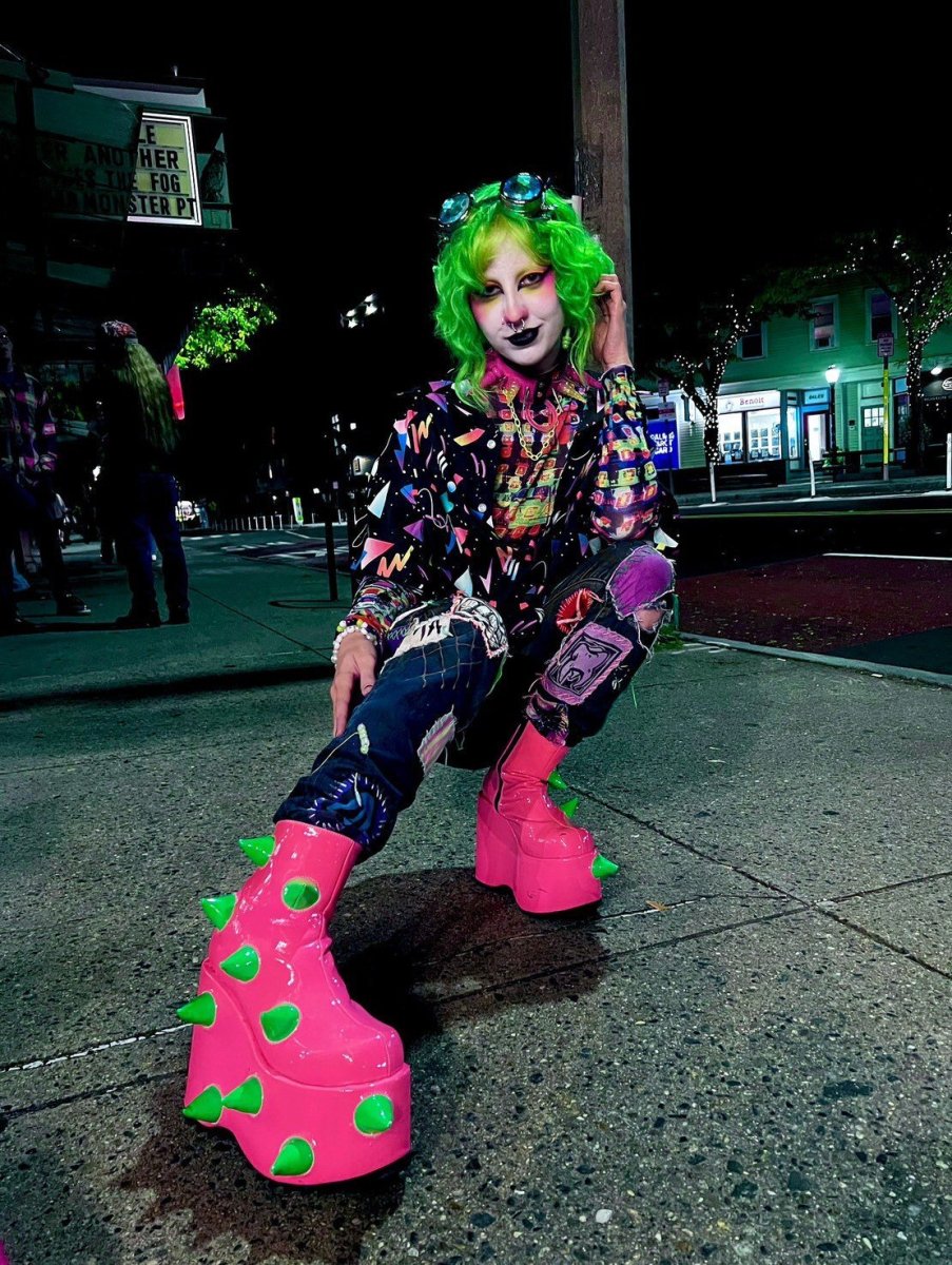 画像49: [取り寄せ]SLAY-77 / 厚底ブーツ【DEMONIA】 (49)