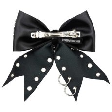 画像2: Skull Punk Stud Hair Bow / ヘアクリップ【KREEPSVILLE 666】 (2)