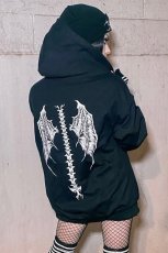 画像1: Demon Wings Hoodie / 悪魔の羽 / ZIPパーカー【VampireFreaks】 (1)