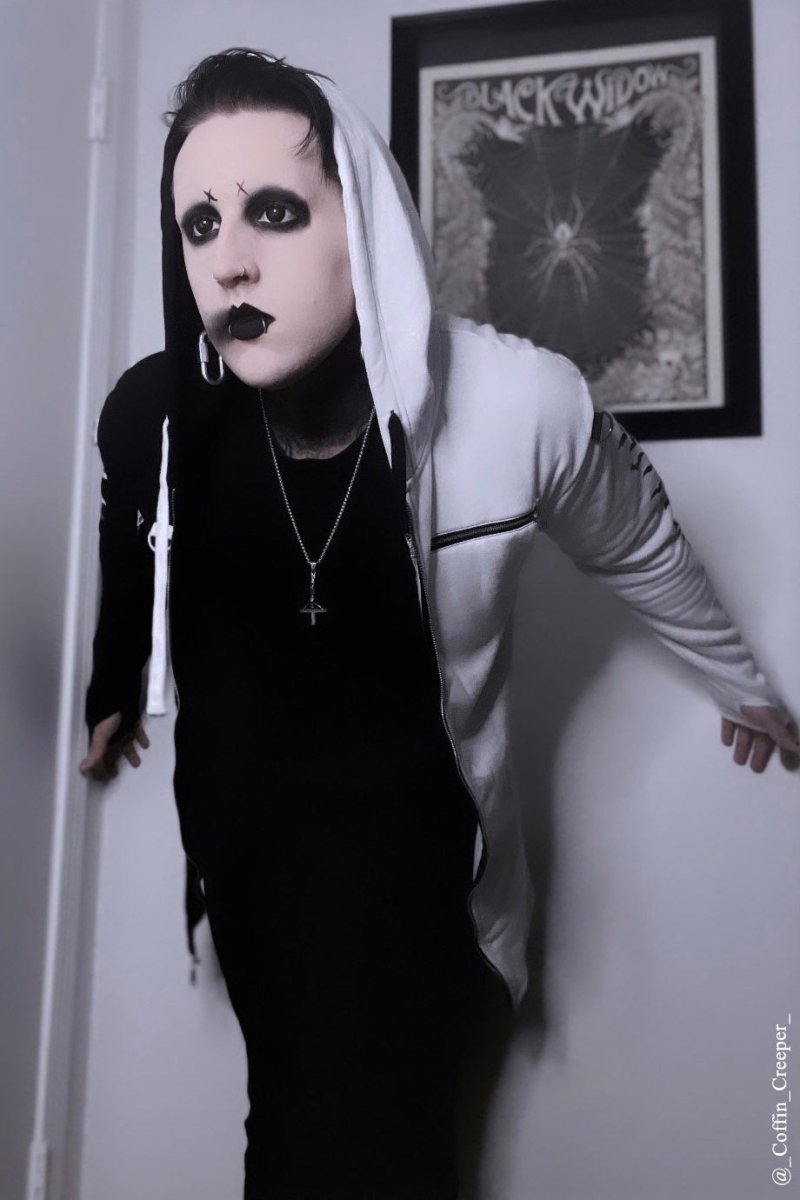 画像19: Split Mage / WHITE / 二つの魂を宿す者 / ZIPパーカー【VampireFreaks】 (19)