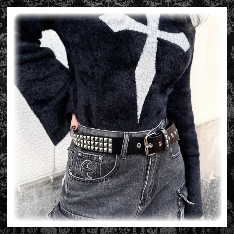 Triple Studded Belt / スタッズベルト | Spider Rock Web