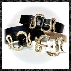 画像9: 【SRW】Antique Serpent Belt / ベルト (9)