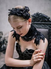 画像3: Gothic rose and far / コーム型ヘアクリップ【Devil Fashion】 (3)