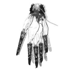 画像10: Gothic decoration fingerstall / フィンガーカバー付きブレスレット【Devil Fashion】 (10)