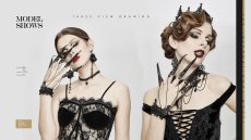 画像6: Gothic decoration fingerstall / フィンガーカバー付きブレスレット【Devil Fashion】 (6)