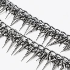 画像8: Punk Double Chain Spike / ネックレス【Devil Fashion】 (8)