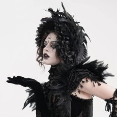 画像3: Black Gothic Headband / ボンネット【Devil Fashion】 (3)