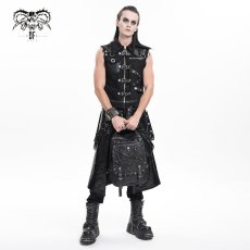 画像8: Punk inverted leather backpack / 高機能バックパック【Devil Fashion】 (8)