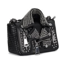 画像9: Heavy Metal Leather Jacket Bag / ショルダーバッグ【Devil Fashion】 (9)