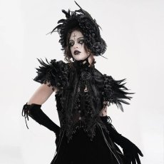 画像4: Black Gothic Headband / ボンネット【Devil Fashion】 (4)