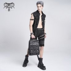 画像3: Punk inverted leather backpack / 高機能バックパック【Devil Fashion】 (3)