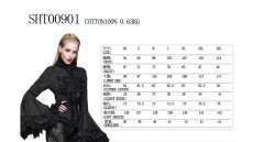画像13: Women gothic big flared sleeves lace up blouse / ブラウス【Devil Fashion】 (13)